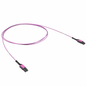 Патчкорд 2ОВ 50/125 OM4, LC Duplex Uniboot/LC Duplex Uniboot, 1м(предустановленная конфигурация: тип полярности - прямая А/B - B/A) RNPCUL4AB01