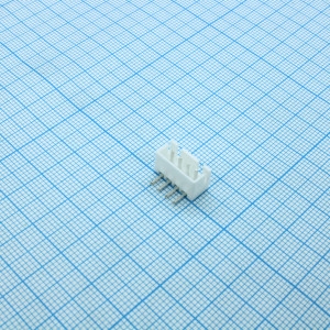 DS1069-4MRW6XB, Разъем штыревой однорядный угловой на плату 4 контакта, шаг 2,5мм, тип B