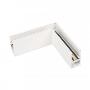 Коннектор угловой MAG-CON-4592-L90 (WH) 026910, Угловой прямой коннектор для трека MAG-TRACK-4592. Материал алюминий, цвет белый. Размеры 230x230x45x92мм. DC24V. Аксессуары для соединения с треком приобретаются отдельно.