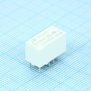 HFD3/12, Сверхминиатюрное сигнальное реле серия HFD3 2A DPDT (две группы на переключение) катушка 12В монтаж в отверстие