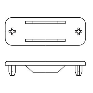 173112-0230, Инструменты и аппаратное оборудование D-Sub  DB-9 PANEL COVER ABS GRAY