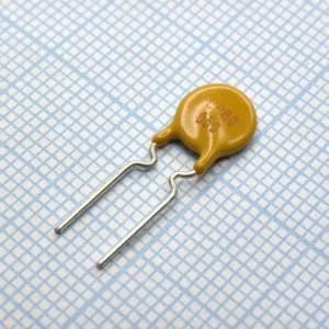 LP60-050F, Самовосстанавливающийся предохранитель PTC 0.5A(hold) 1A(trip) 60V 40A 0.8W 4s 0.41Ohm Radial 7.7 X 3.1mm Bulk