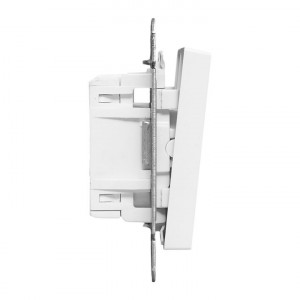 Механизм выключателя, двухклавишный, перекр-стный, белый Эпика EKF UP1-SWW-22