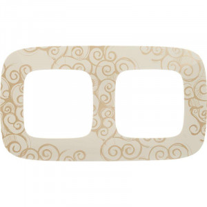 Рамка 2-м Valena Allure универсальная нарцисс золото 754352