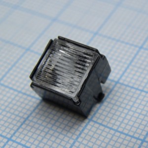 CP12942_LARISA-O-CLIP8, Линза для Osram Oslon 40° x 22°/ LG LEMWA33X 38° x 28° 9.9x9.9 мм H:7.5 мм