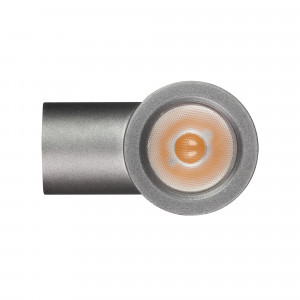 Светильник LGD-RAY-WALL-R46-3W Day4000 (GR, 24 deg, 230V) 033309, Накладной настенный светильник. Мощность 3,5 Вт, св. поток 310 лм, 88 лм/Вт, дневной 4000 K, CRI>80, угол 24°, напряжение питания 230 В. Темно-серый фигурный корпус из алюминия, экран стекло, степень защиты IP65.