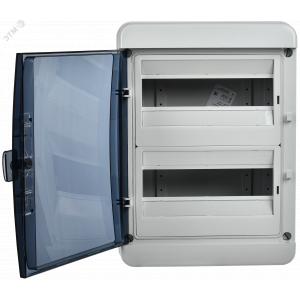 Корпус пластиковый КМПн-24 IP65 черн. прозр. дверь TEKFOR TF5-KP72-N-24-65-K03-K02