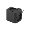 Разветвитель 4-м без заземл. 16А IP20 SP-4-B черн. Б0008207