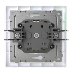 Розетка 1-м СП Pixel 16А IP20 с заземл. защ. шторки в сборе перламутр. TKE-PX-R1FZSF-C04