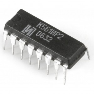 К561ИР2, 2 4-разрядных регистра сдвига, DIP16