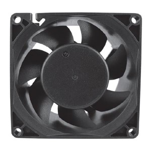 FMA1-08038WBHW12, Вентиляторы с электронной коммутацией EC FAN, 80x80x38mm, 2-BALL BEARING, HIGH SPEED, 100-240VAC, WIRE LEADS