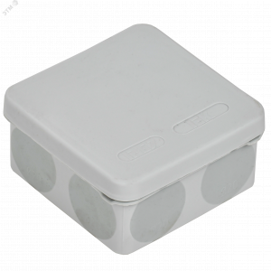 Коробка расп. КМ42435 о/п 80х80х40мм IP67 8 вв. серая UKO21-080-080-040-K41-66