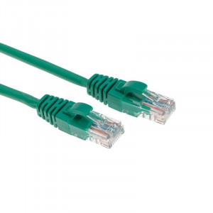 Патч-корд U/UTP CAT 6 RJ45-RJ45 26AWG LSZH зеленый 1м 02-0296-1