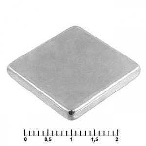 B 20X20X3 N35, Магнит самарий-кобальтовый класс N35 20х20х3 квадрат
