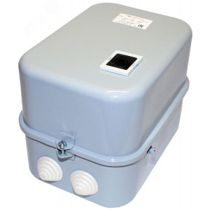 Пускатель электромагнитный ПМЕ-222 У3 В, 220В/50Гц, 2з+2р, 25А, нереверсивный, с реле РТТ-141 21,3-25,0А, в корпусе IP30, с кнопкой R ET000137