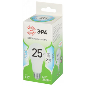 Лампа светодиодная LED 25 Вт 2500Лм 4000К груша нейтральный E27 220-240В LED A60-25W-840-E27 Green Line Б0067117