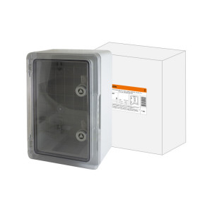 Бокс пластиковый ЩМП-0-5, прозр., крышка ABS, IP65, -45 до +75 С, навесной, (500x400x240) SQ0933-0205