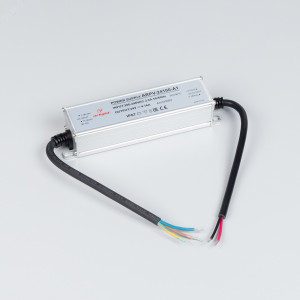 Блок питания ARPV-24100-A1 (24V, 4.16A, 100W) 033093, Источник напряжения с гальванической развязкой для светодиодных изделий. Входное напряжение 200-240 VAC. Выходные параметры: 24 В, 4.16 А, 100 Вт. Встроенный PFC >0.5. Герметичный алюминиевый корпус IP 67. Рабочая температура -40…+70C?. Габаритные размеры