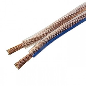2X2.50 CU+CCA, Кабель акустический 2х2,5 мм2, прозрачный