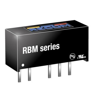 RBM-0512S/P, Преобразователи постоянного тока в постоянный с изоляцией 1W DC/DC MICRO 3kV UNREG 5Vin 12Vout