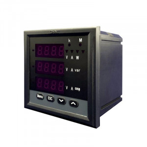 Прибор измерительный многофункциональный PD666-3S4 3ф 5А RS-485 96х96 LED дисплей 380В 765094