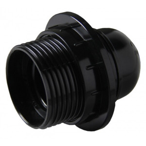 Патрон карболитовый с кольцом Е27 черн. PROxima LHC-E27-r-s