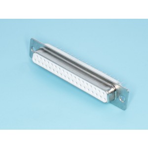 DBB-37F, Разъем 37 контактов, гнездо на плату, вертикальный