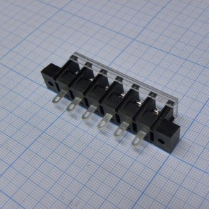 DG38H-A-06P-13-00A(H), Барьерный клеммный блок 6 контактов. Серия DG38H-A