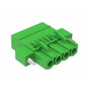 Розеточный разъем на кабель MC-RB5.08H18C-K-BK-0001, Розеточный разъем, прямой, на кабель, шаг: 5.08 мм, 18 полюсов, фиксация провода винтовая, исполнение: с монтажными фланцами, 320V, 18A, цвет: оранжевый