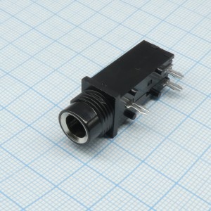 ST-008S-05, Моно аудио гнездо на плату 6.35мм с размыкающим контактом