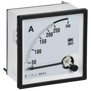 Амперметр Э47 250/5А кл. точн. 1,5 96х96мм IPA20-6-0250-E