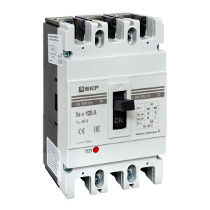 Выключатель автоматический 3п 250/125А 35кА ВА-99М PROxima mccb99-250-125m