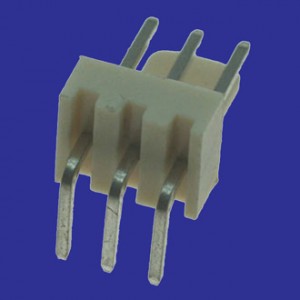 WF-03R PITCH 2.54MM, Разъем питания 3 контакта, вилка угловая на плату, шаг 2,54мм