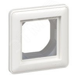 W59 AQUA 1-постовая РАМКА, IP44, СЛОНОВАЯ КОСТЬ KD-1B-28