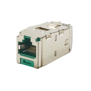 CJS6X88TGGRY, Модульные соединители / соединители Ethernet Mini-Com Module, Cat 6A, Shielded, 8 pos