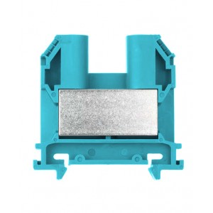 Проходная клемма 9700A/16 S35 BL, Проходная клемма, тип фиксации провода: винтовой, номинальное сечение: 35 мм кв., 125A, 1000V, ширина: 16 мм, цвет: синий, тип монтажа: DIN35