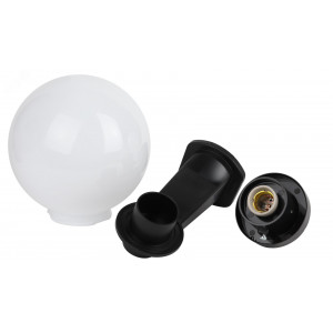 НБУ 01-60-201 Светильник садово-парковый шар опал с настенным крепежом D200mm Е27 (2/60) Б0048074