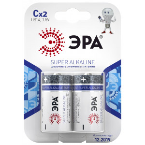 Батарейки LR14-2BL SUPER Alkaline (12/96/5280) C0038444