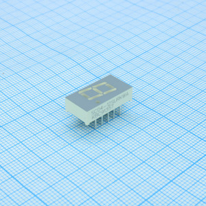 SC04-12SURKWA, 1 разрядный индикатор 10,16мм/красный/635нм/31000....80000мКд/ОК