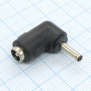 AD гн 5.5*2.1 - шт 3.2*0.9 угловой, переходник низковольтного питания