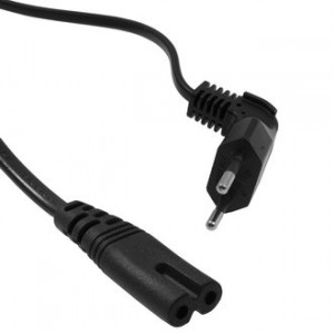 Y009/CEE7/16 1.5M 2X0.75 BF, Шнур сетевой с угловой вилкой "8" 1,5м 2х0,75