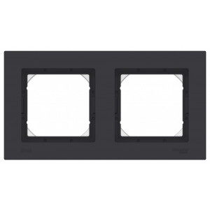 Рамка 2-м AtlasDesign Aqua IP44 карбон SE ATN441002