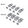 Скобы для монтажа на стене из нержавеющей стали, 4шт WB 8 BS