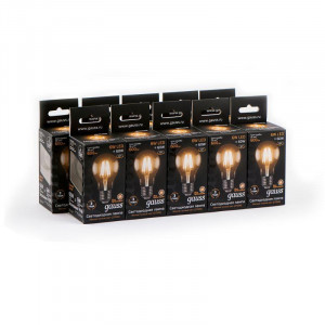 Лампа светодиодная филаментная Black Filament 6Вт A60 грушевидная 2700К тепл. бел. E27 600лм 102802106