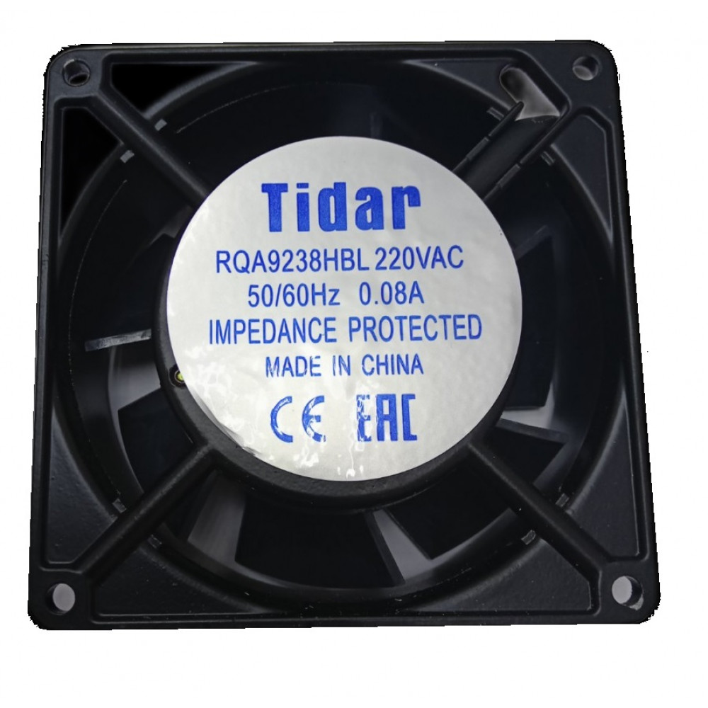 Изображение товара Вентилятор RQA 9238HBL 220В AC, 2400об/мин, 85м3/час, 92x92х38мм, низкий шум