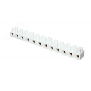 Колодка клеммная 10кв.мм 10А полистирол бел. (уп.10шт) PROxima plc-KK-10-10-ps-w