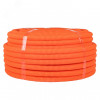 Труба гофр. ПНД с протяжкой d25 мм (75 м) оранжевая Plast tpnd-25-o