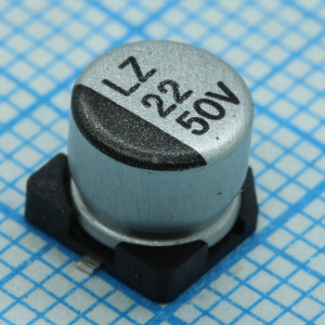 TS13C41H100MET000R, Конденсатор алюминиевый электролитический низкоимпедансный 10мкФ 50В 20% 70мА 2.0Ом SMD 6.3x5.4мм 2000ч 105C