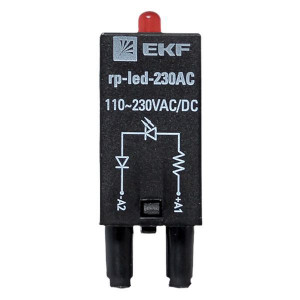 Модуль светодиодный 230 VAC для промежуточных реле RP AVERES rp-led-230AC