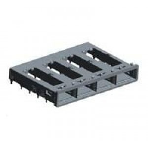 2007668-1, Соединители для ввода/вывода 1X4 QSFP CAGEASSY BEHIND BZL LP HOLDR